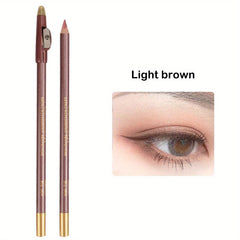 Wooden Makeup Pen With Pencil Sharpener Pearlescent Lip Liner Eyeliner
