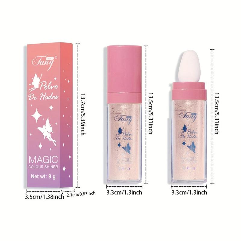 3-Pack Waterproof Bronze Glitter Body Shimmer