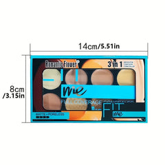3-in-1 Brightening Concealer Palette Waterproof