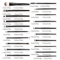 20 Pcs Colorful Makeup Brushes Soft Brush Set Eyeshadow Blush Tool Kit