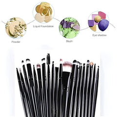 20 Pcs Colorful Makeup Brushes Soft Brush Set Eyeshadow Blush Tool Kit