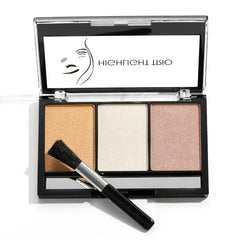 3 Blush Palette Natural Face Blush Highlighter Contouring Makeup