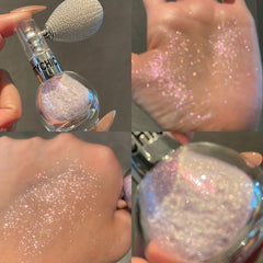 Highlighter Powder Spray, Glitter Highlight Spray