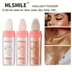 3pcs Highlighter Patting Powder Set Natural Contouring Powder Stick