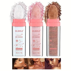 3pcs Highlighter Patting Powder Set Natural Contouring Powder Stick