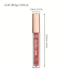 12 Colors Pearlescent Liquid Lipstick, Non Stick Cup, Waterproof Formula