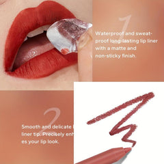 BEAUTY GLAZED 10 Colors Waterproof Lipliner Matte Lipstick Pen