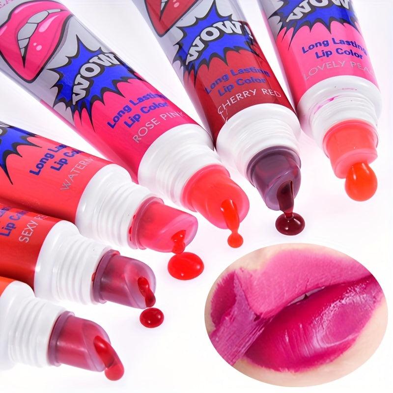 3PCS SET Peel Off Liquid Lipstick Waterproof Long Lasting Lip Gloss