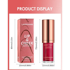4-in-1 Lipstick Cheek Rouge: Velvet Texture, Long Lasting & Waterproof