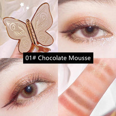 Sparkling Butterfly Eye Shadow Palette 6 Vibrant Colors