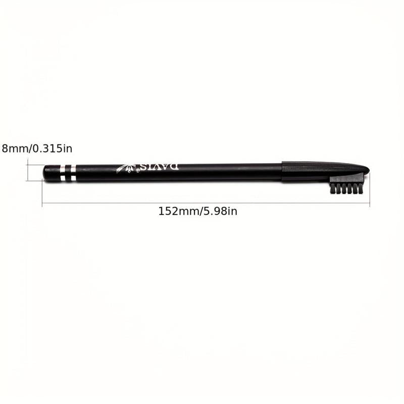 Short Wooden Rod Eyebrow Pencil With Eyebrow Comb Eyeliner Pen