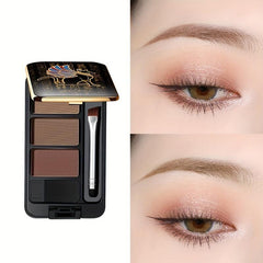 Gecomo 3-in-1 Eyebrow Powder Waterproof Sweat-Resistant