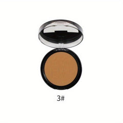 Double Layer Face Powder with Mirror, Concealer Set, Long Lasting Pressed Powder