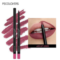 Wood Lip Liner Waterproof Charming Lip Liner Soft Pencil Makeup