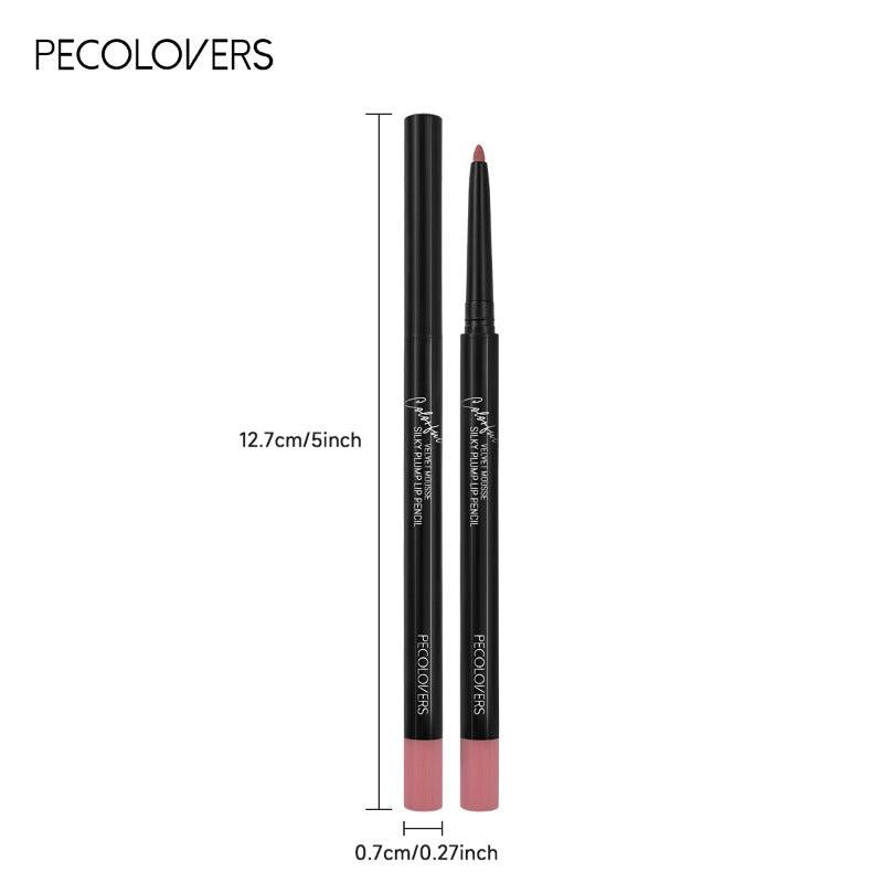 Wood Lip Liner Waterproof Charming Lip Liner Soft Pencil Makeup