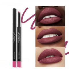 Wood Lip Liner Waterproof Charming Lip Liner Soft Pencil Makeup
