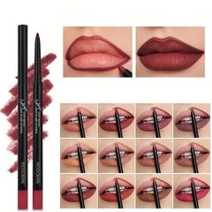 Wood Lip Liner Waterproof Charming Lip Liner Soft Pencil Makeup