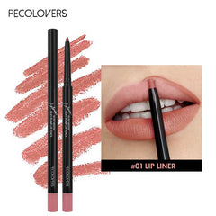 Wood Lip Liner Waterproof Charming Lip Liner Soft Pencil Makeup