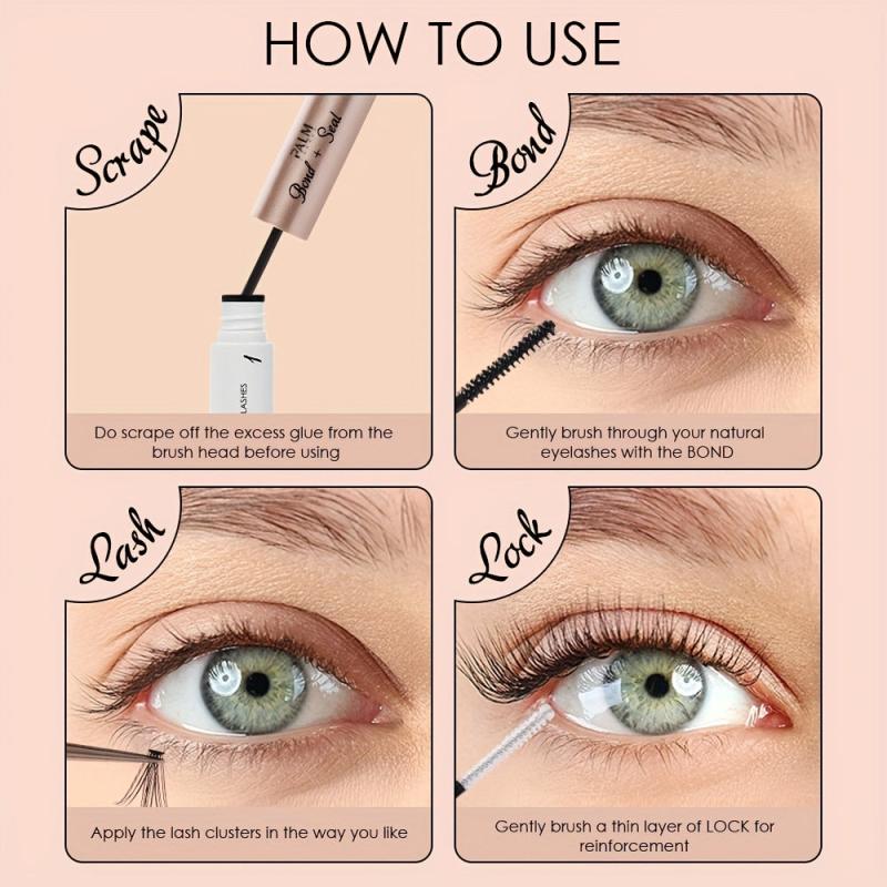 DIY Eyelash Extension Glue Clear Waterproof Strong Hold