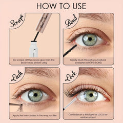 DIY Eyelash Extension Glue Clear Waterproof Strong Hold