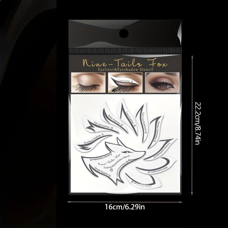 Eyeliner Eyeshadow Sticker Self Adhesive Stencil 2 Sheets