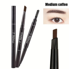 Double Ended Eyebrow Pencil Triangular Tip Easy Applying Eyebrow Shaping Pen