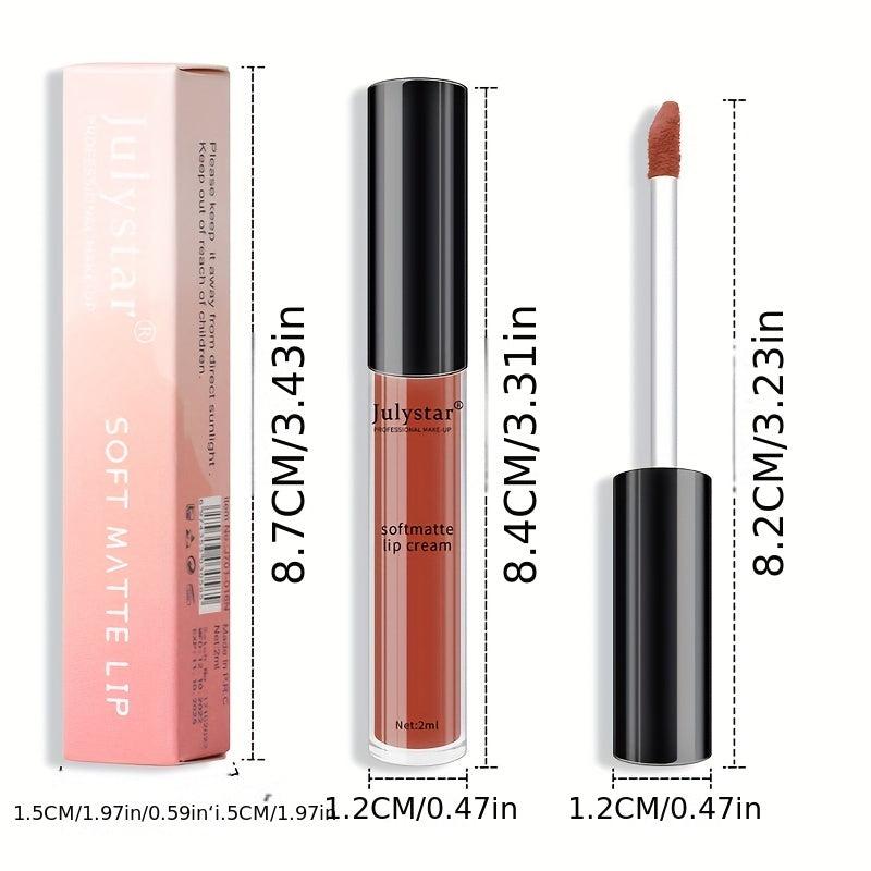 Soft Matte Lip Cream Lightweight Liquid Lipstick Long Lasting Waterproof