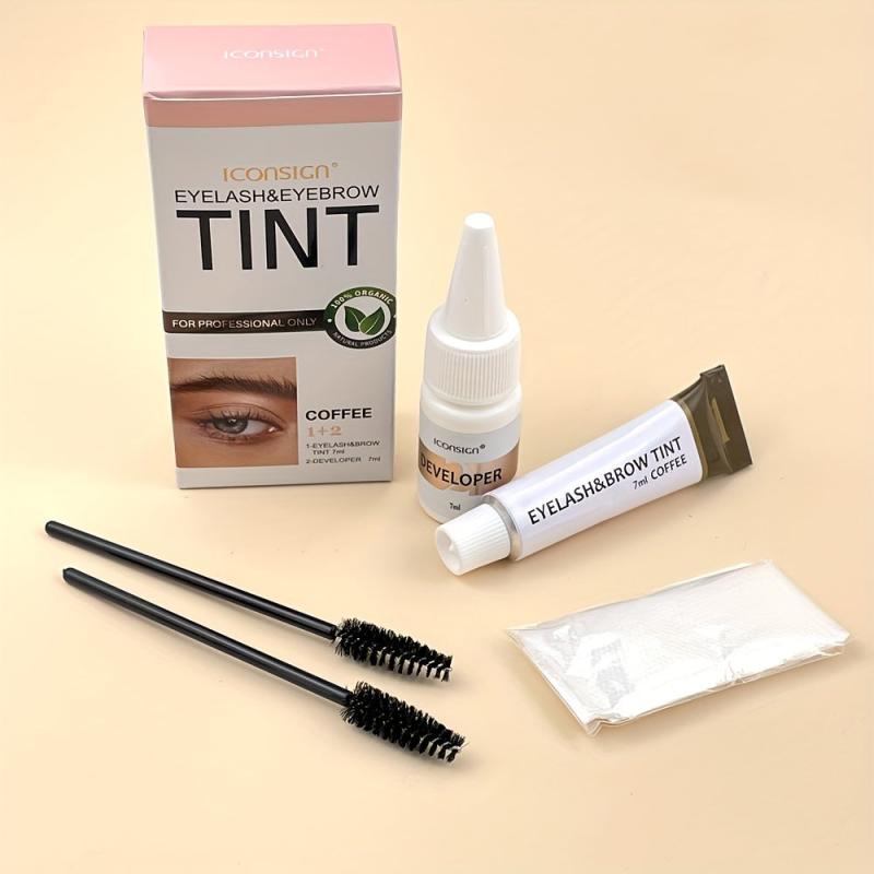 Waterproof Self Dyed Eyebrow Cream Set with Brushes Fast Drying