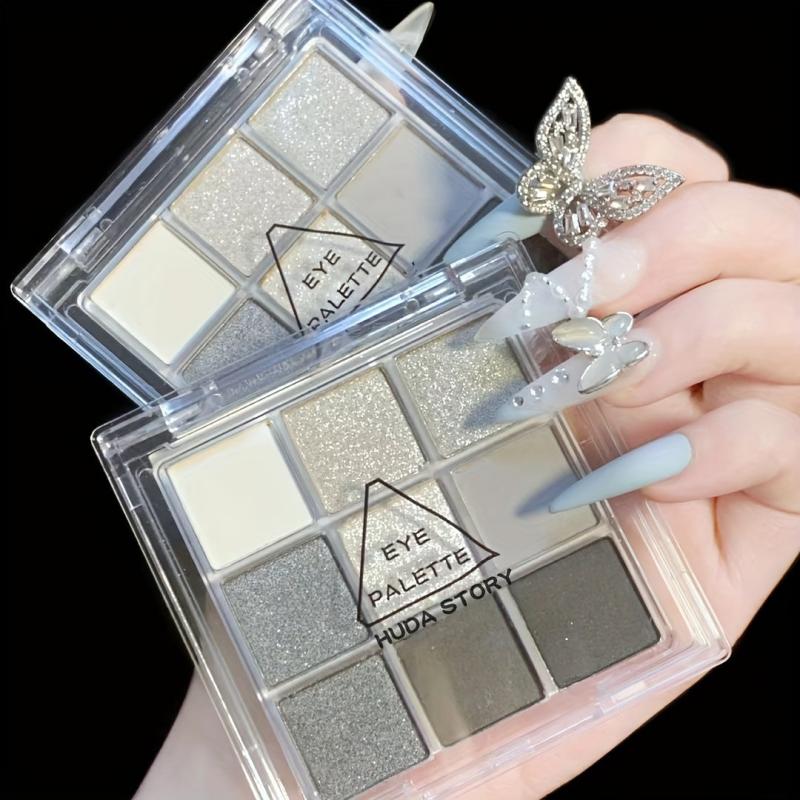 Dark Punk Smokey Eyeshadow Palette for Halloween Party Makeup