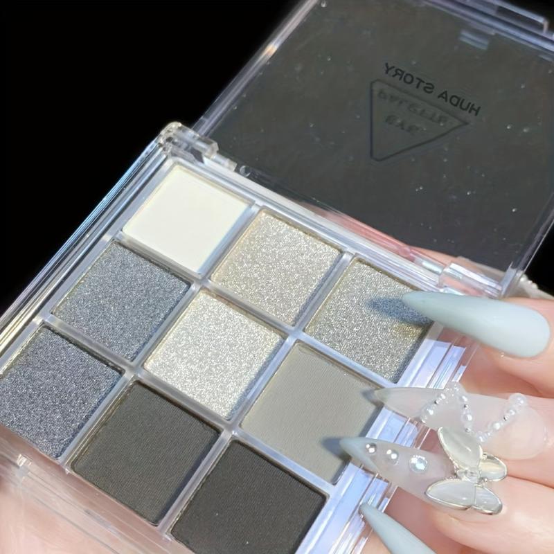 Dark Punk Smokey Eyeshadow Palette for Halloween Party Makeup