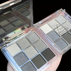 Dark Punk Smokey Eyeshadow Palette for Halloween Party Makeup