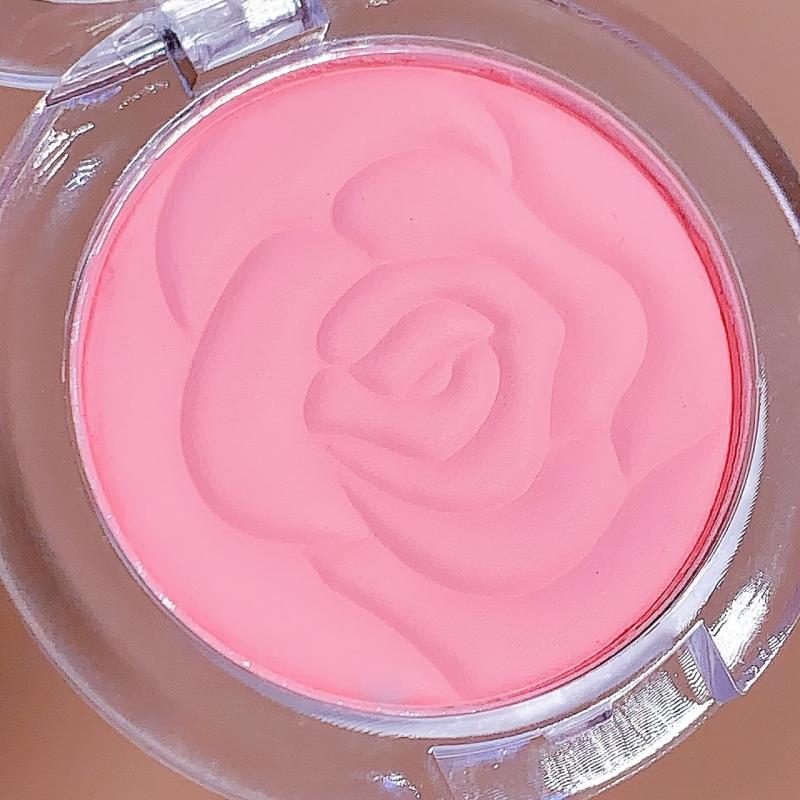 Embossed Petal Blush Rose Mousse Matte Soft Rouge