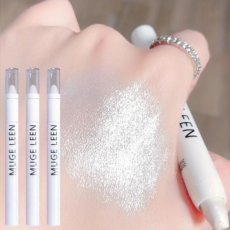 3pcs Bright Eye Silkworm Highlighter Waterproof Eyeliner Eyeshadow Stick