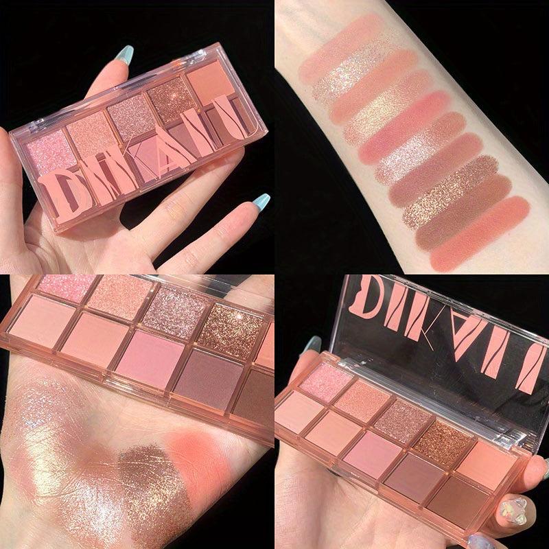 Matte Velvet Earth Tone Eyeshadow Palette Long Lasting