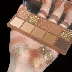 Matte Velvet Earth Tone Eyeshadow Palette Long Lasting