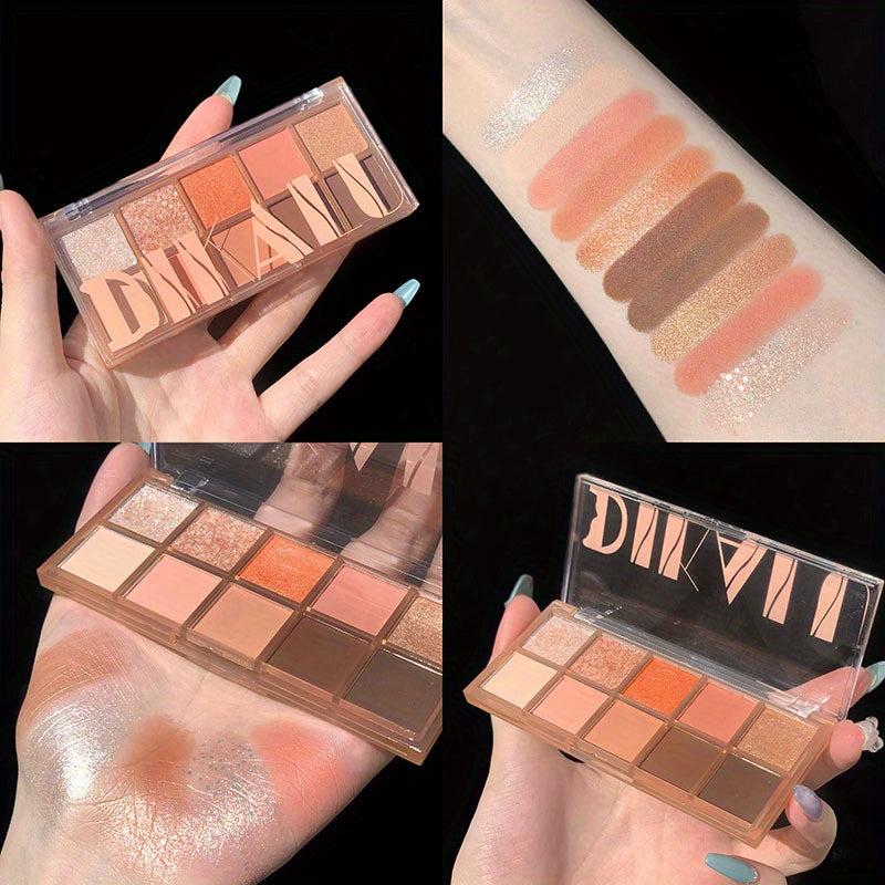 Matte Velvet Earth Tone Eyeshadow Palette Long Lasting
