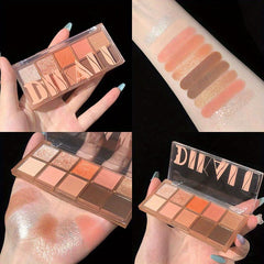 Matte Velvet Earth Tone Eyeshadow Palette Long Lasting