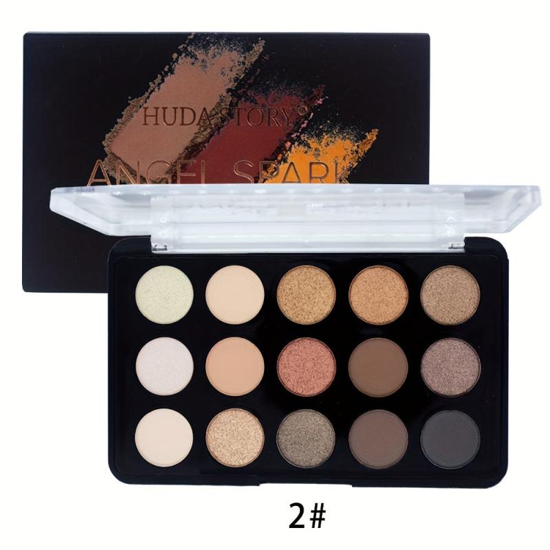 15-Color Eyeshadow Palette Matte Shimmer Finish Enhance Eye Makeup