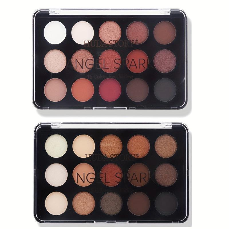 15-Color Eyeshadow Palette Matte Shimmer Finish Enhance Eye Makeup