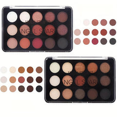 15-Color Eyeshadow Palette Matte Shimmer Finish Enhance Eye Makeup