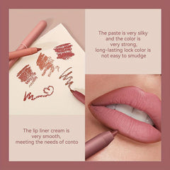 Long Lasting Matte Lip Liner Pencil with Sharpener 0.02 oz