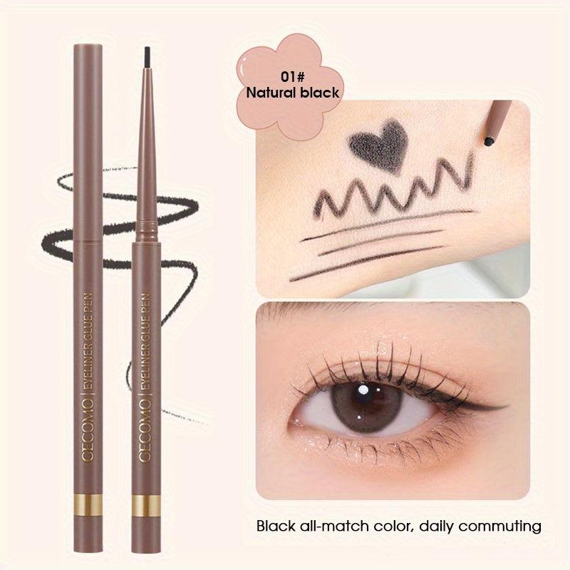 Fine Tip Eyeliner Glue Pen Waterproof Smudge Proof Brightening Makeup Stick