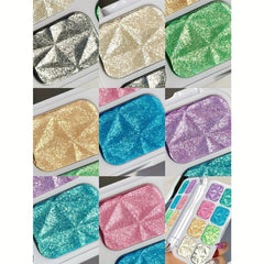 Chameleon Highlighter Palette Eyeshadow Pigment Shimmer Glitter