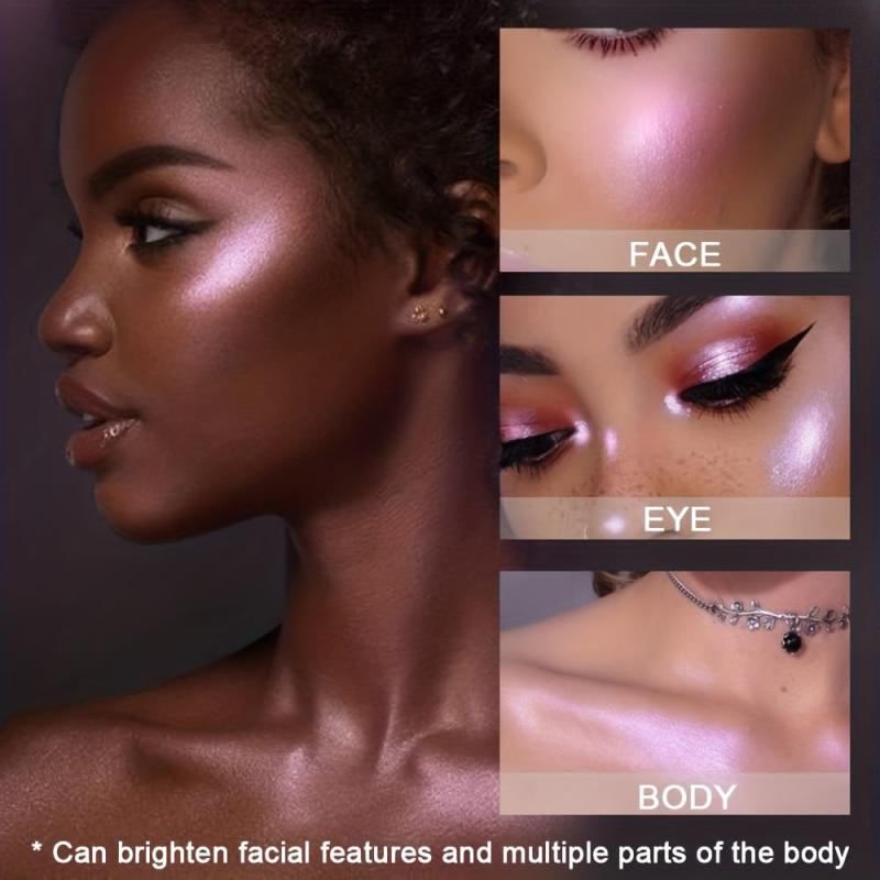 Chameleon Highlighter Palette Eyeshadow Pigment Shimmer Glitter