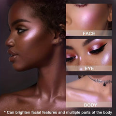 Chameleon Highlighter Palette Eyeshadow Pigment Shimmer Glitter