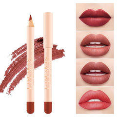 Matte Lip Liner Pencils Set 12 Assorted Colors Soft Waterproof Long Lasting