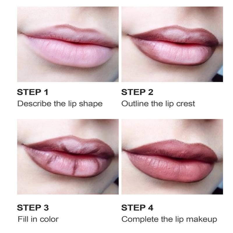 Matte Lip Liner Pencils Set 12 Assorted Colors Soft Waterproof Long Lasting