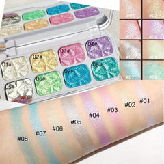 Colorful Eyeshadow Palette Waterproof Sweat Proof Makeup Palette