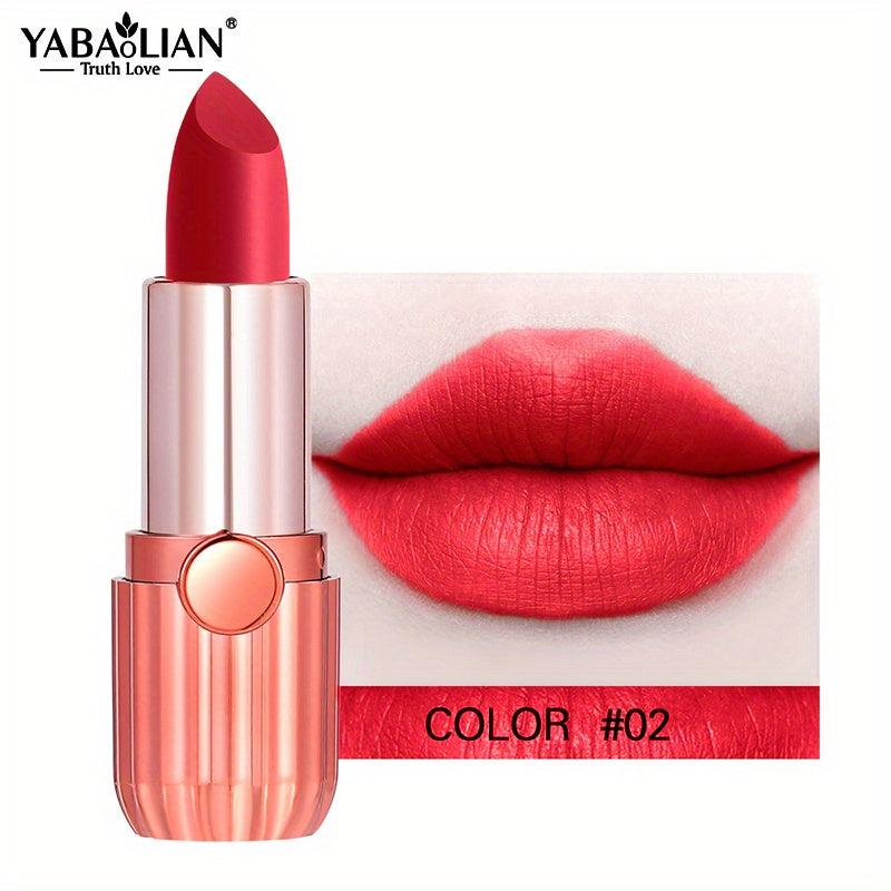 12-Color Long-Lasting Nude Matte Lipstick Set in Classic Red and Brown Shades
