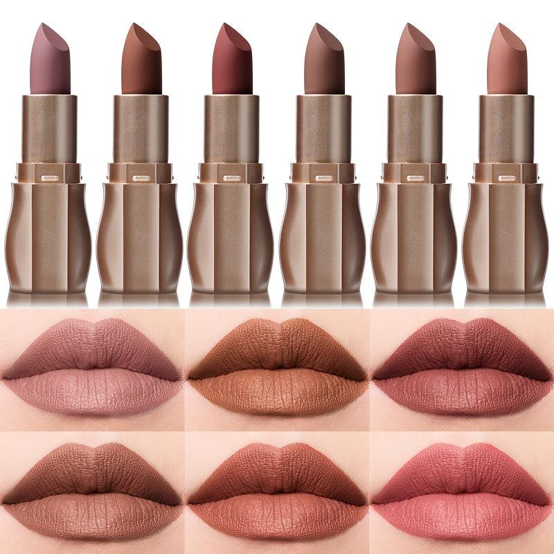 12 Natural Colors Matte Lipstick Set